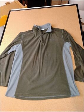 Columbia Men's Pine Ridge Fleece Pullover Quarter Zip Large Sweatshirt